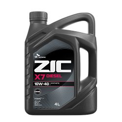 Моторное масло ZIC X7 Diesel  10W-40  4 л. синт.