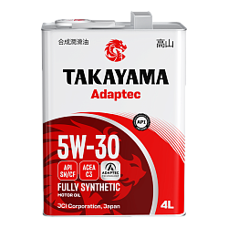 Моторное масло TAKAYAMA Adaptec C3  5W-30  4 л. синт.