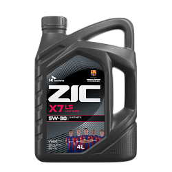 Моторное масло ZIC X7 LS  5W-30  4 л. синт.
