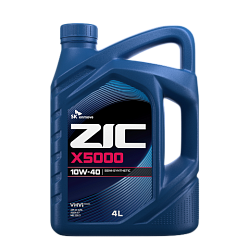 Моторное масло ZIC X5000  10W-40  4 л. синт.