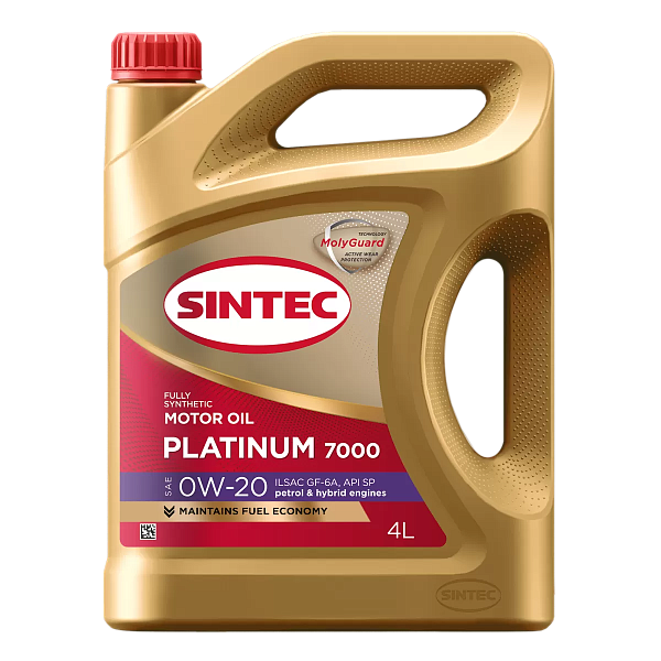 Моторное масло SINTEC Platinum 7000  0W-20  4 л. синт.
