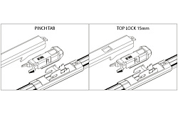 Адаптер щетки стеклоочистителя OSAWA KM6 Pinch Tab Top Lock  2 шт.