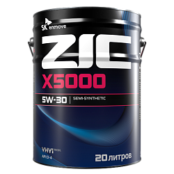 Моторное масло ZIC X5000  5W-30  20 л. п/синт.