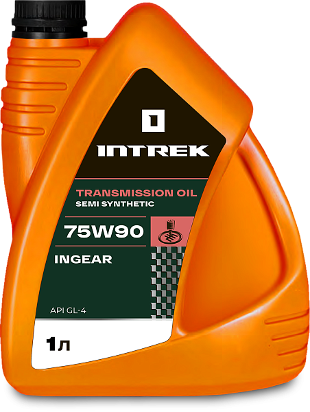 Трансмиссионное масло INTREK INGEAR GL-4  75W-90  1 л. п/синт