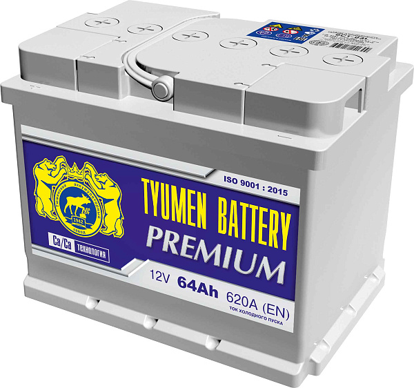 Аккумулятор Тyumen Battery PREMIUM  64 Ач, Обратная полярность
