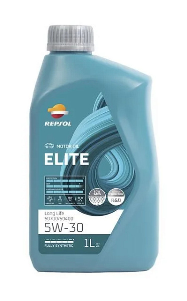 Масло моторное 5/30 Elite Long Life 50700/50400 REPSOL 1л. синт. API SN /кор.12шт./ NEW